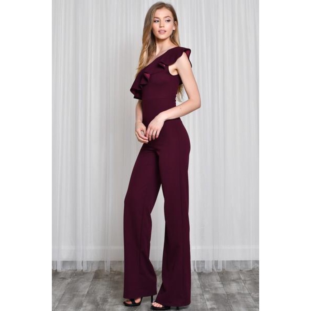 Cold Shoulder Ruffle Playsuit